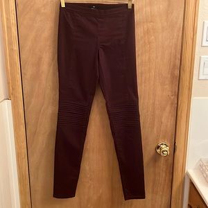 H&M purple moto style style pants size 2